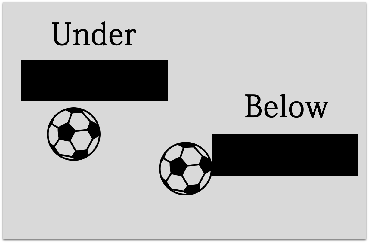تفاوت حرف اضافه Below و Under